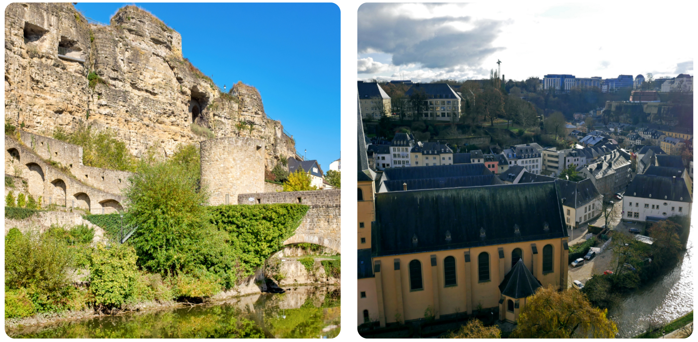images de luxembourg, chemin de la corniche, casemates du bock